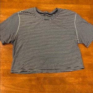 Lululemon striped crop top